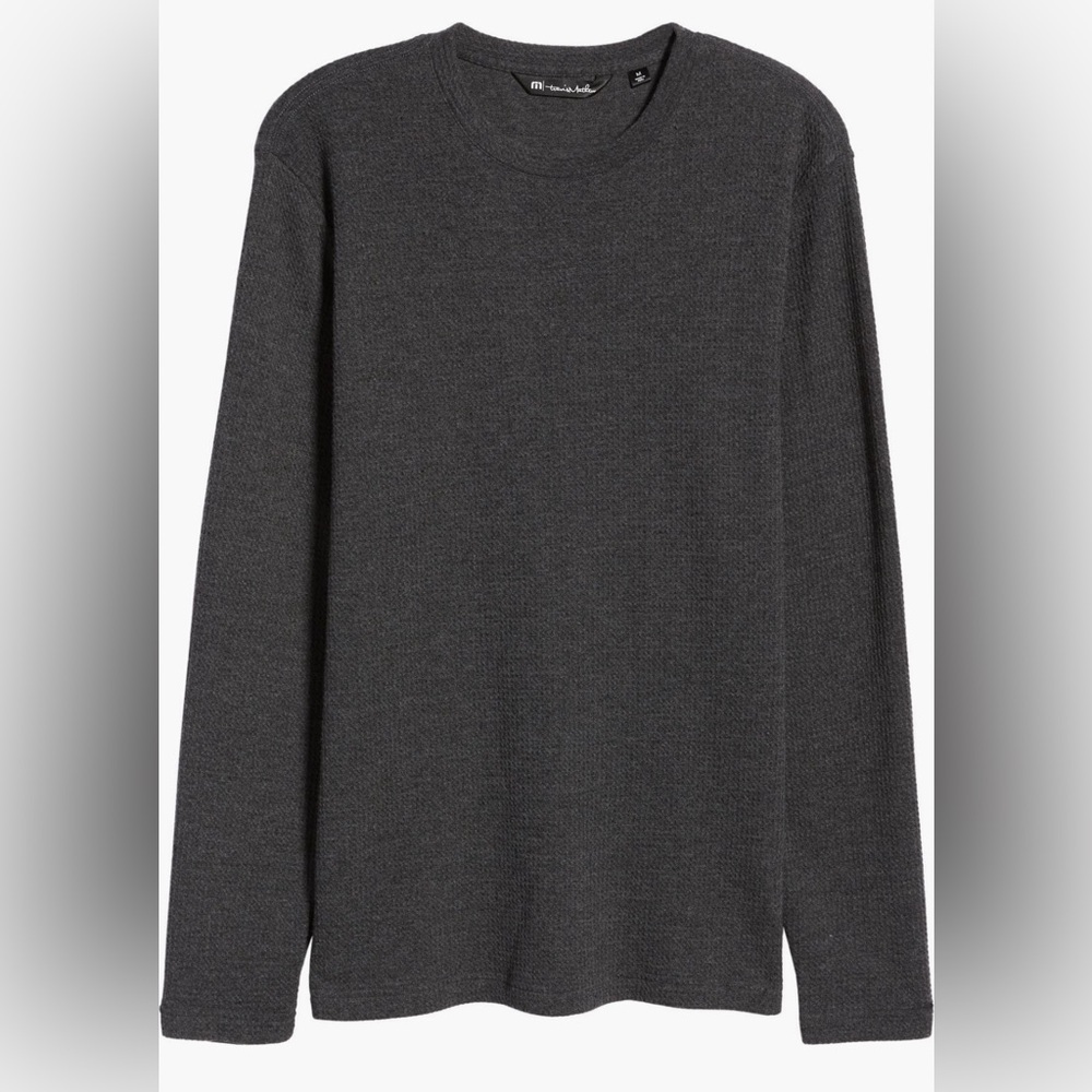 Travis Mathew Cloud Waffle Crewneck Tee Size Small Color Ocha